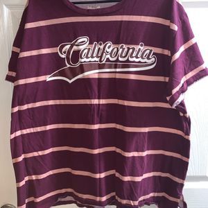 California striped t-shirt